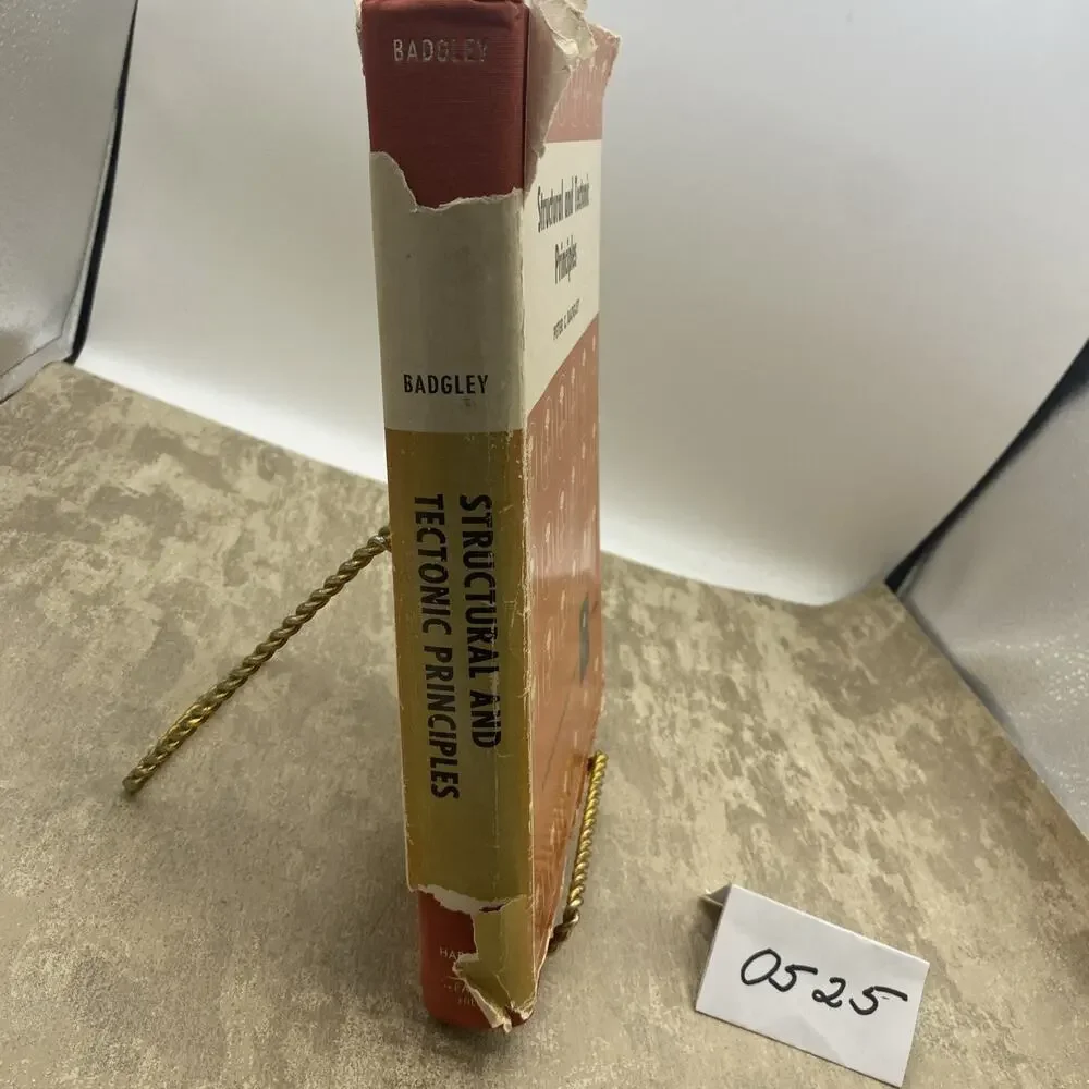 P C Badgley / Structural and Tectonic Principles 1965 Harper's Geoscience 1st ed